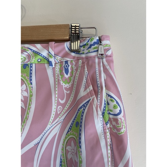 Ralph Lauren Polo Golf Skirt Skort Women Size 4 Pink Paisley Active Tennis Lined - Picture 3 of 7
